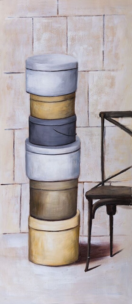 OLD HAT BOXES Poster Print by Atelier B Art Studio - Item # VARPDXBEGMIS33